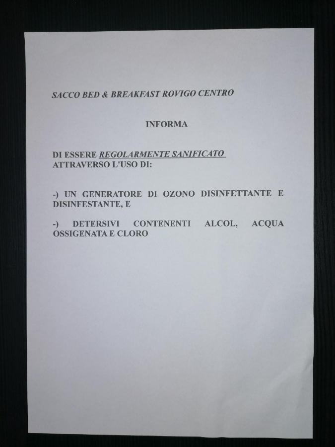 Sacco Bed&Breakfast Ровіго Екстер'єр фото